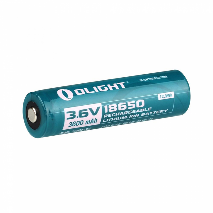 18650 hleðslurafhlaða m/toppi 3600mAh 3.6V