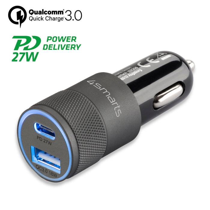 Bílhleðslutæki USB-C/A Rapid+ 27W