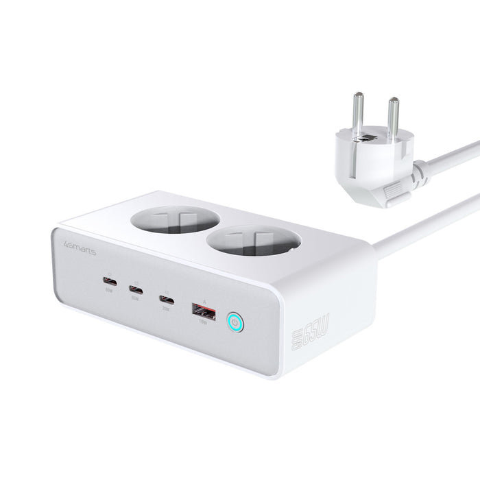 Fjöltengi með USB-3C/1A Desk Charger GaN 65W