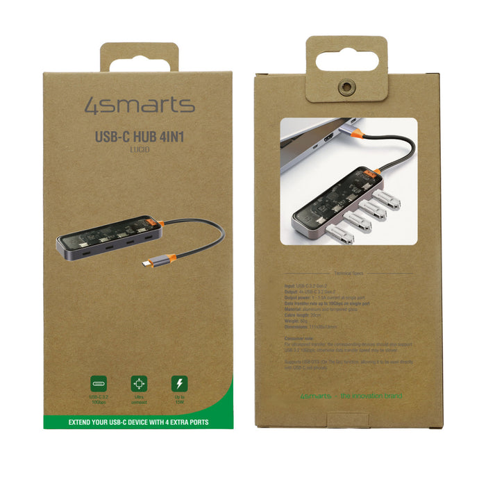 Hub USB-C 4in1 Lucid - Geimgrár