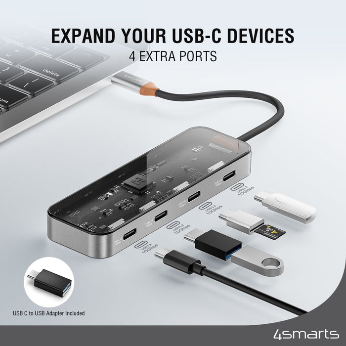 Hub USB-C 4in1 Lucid - Geimgrár