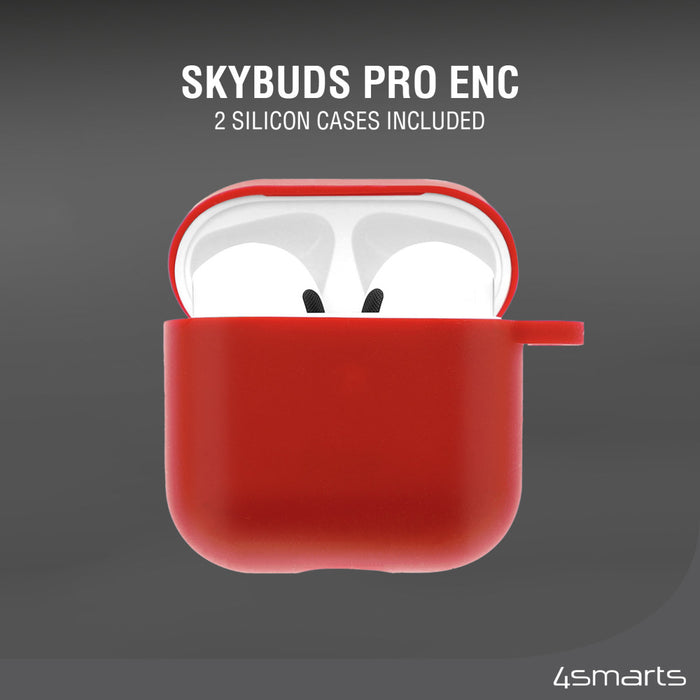 SkyBuds Pro þráðlaus heyrnartól með sílikon hulstrum - Hvít