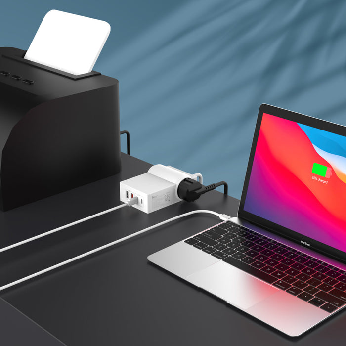 Fjöltengi með USB-2C/2A Power Strip Desk GaN 65W