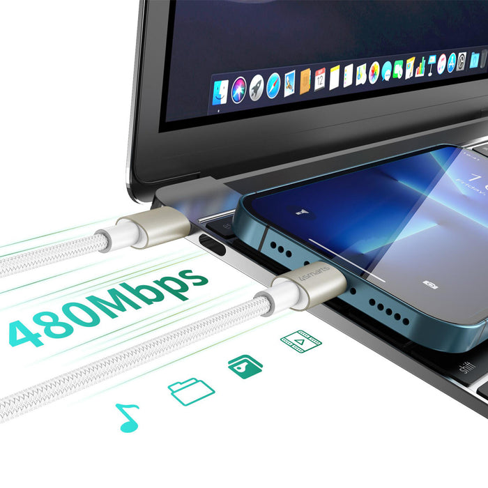 Snúrur USB-C í USB-C PremiumCord 60W - 0,5 / 1,5 / 3 metrar