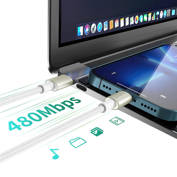 Snúrur USB-C í USB-C PremiumCord 60W með kventengi og stafrænu millistykki - 0,5 / 1,5 / 3 metrar