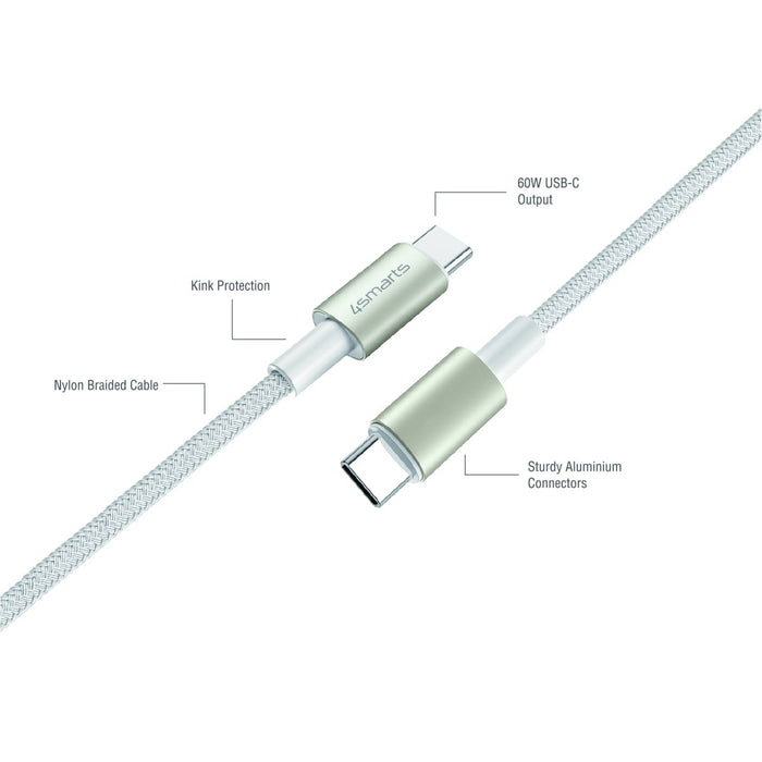 Snúrur USB-C í USB-C PremiumCord 60W með kventengi og stafrænu millistykki - 0,5 / 1,5 / 3 metrar