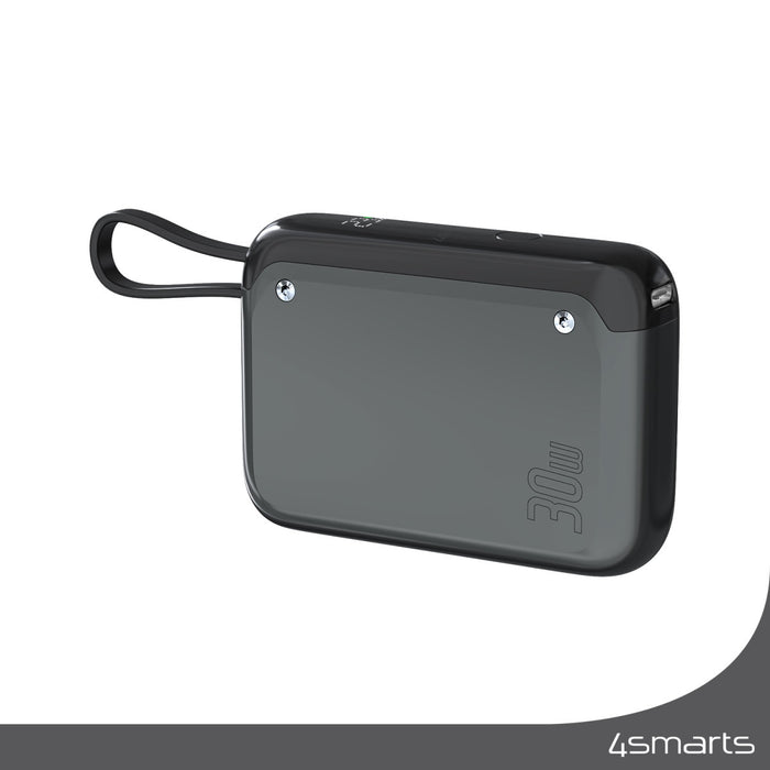 Hleðslubanki Pocket með innbyggðri USB-C snúru 10.000 mAh 30W