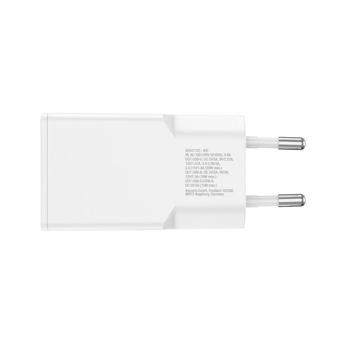 Hleðslutæki USB-C/A PDPlug DuosSlim 30W GaN