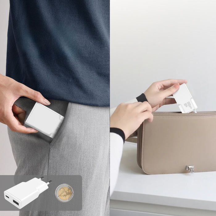 Hleðslutæki USB-C/A PDPlug DuosSlim 30W GaN