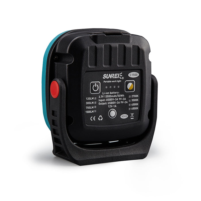 C1500 endurhlaðanlegt 1.500 lm vinnuljós