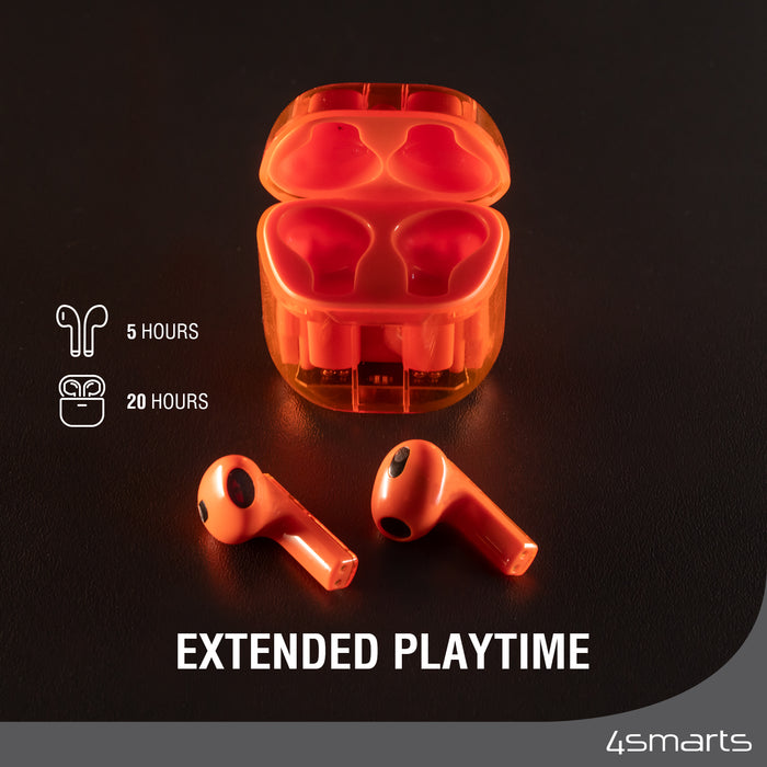 SkyBuds Lucid þráðlaus heyrnartól - Appelsínugul
