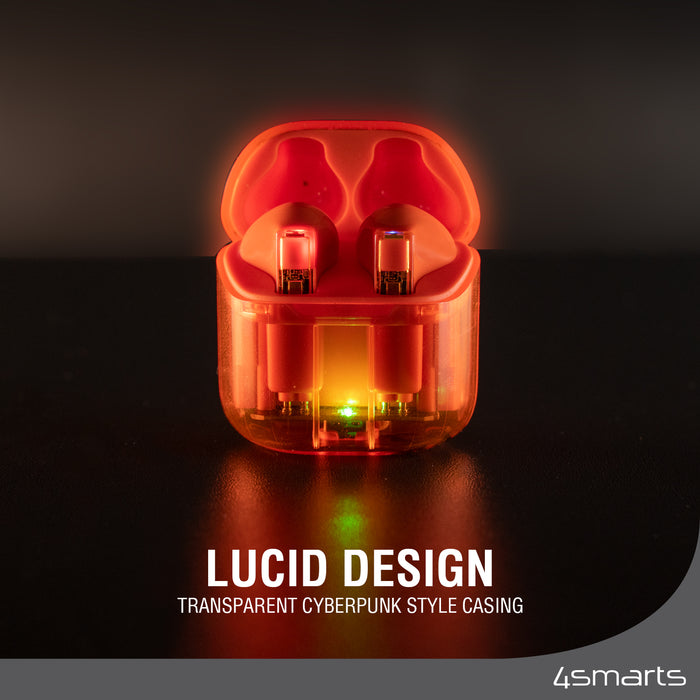 SkyBuds Lucid þráðlaus heyrnartól - Appelsínugul