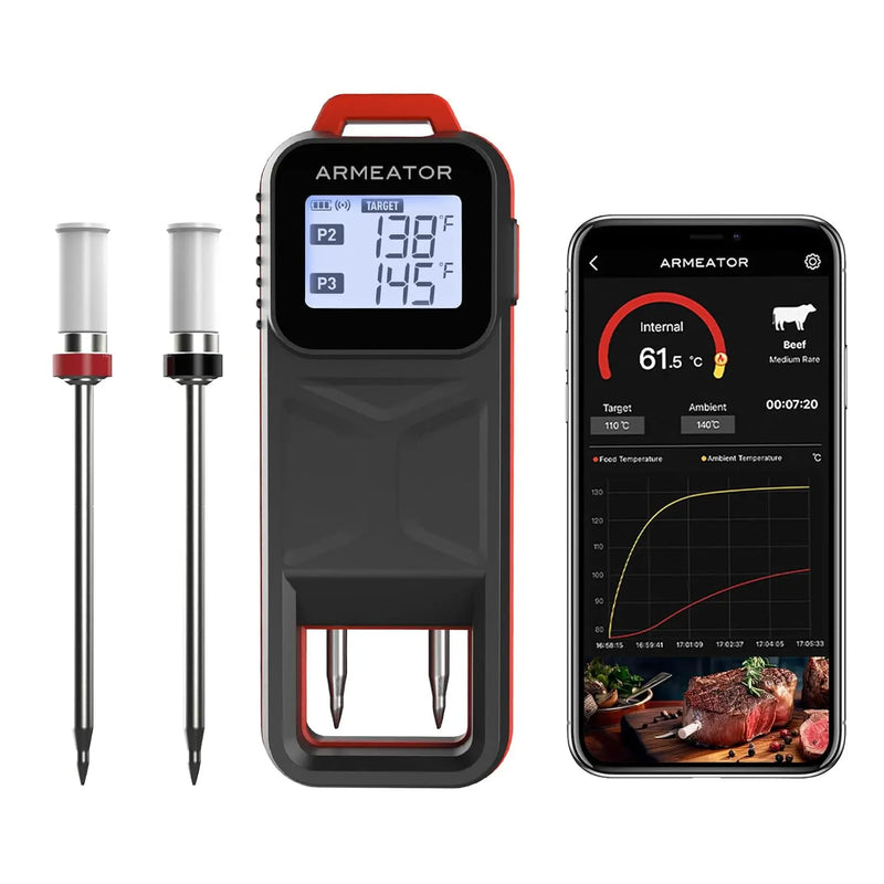 ARMEATOR B2 þráðlausir Bluetooth kjöthitamælar Armeator