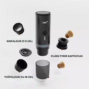 CeraPlus 03 ferðakaffivél fyrir hylki og malað kaffi CeraPlus
