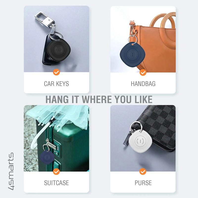 Staðsetningartæki SkyTag - Sett 2x svart, 1x hvítt, 1x blátt 4smarts