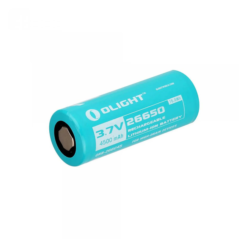 Sérhönnuð 26650 hleðslurafhlaða 4500mAh 3.7V Olight