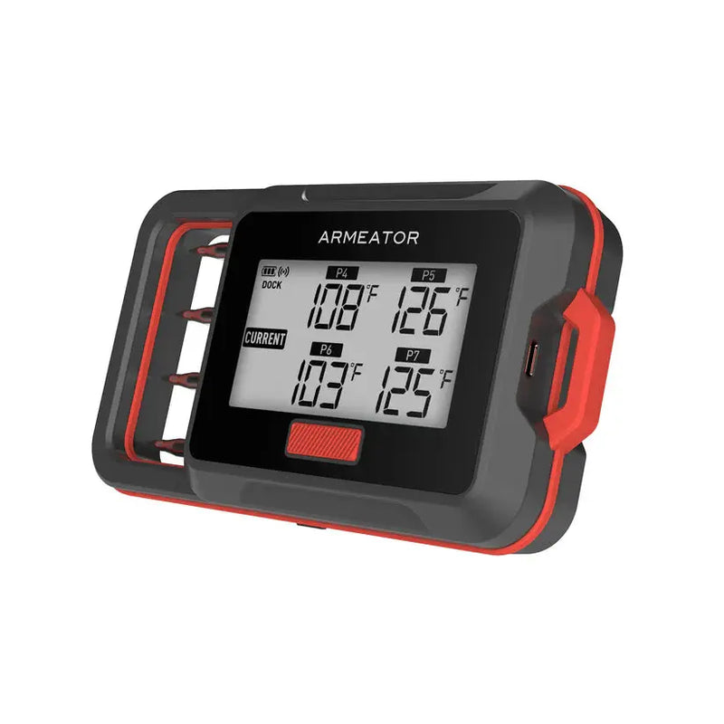 ARMEATOR D4 þráðlaus Bluetooth kjöthitamælir með fjórum skynjurum Armeator
