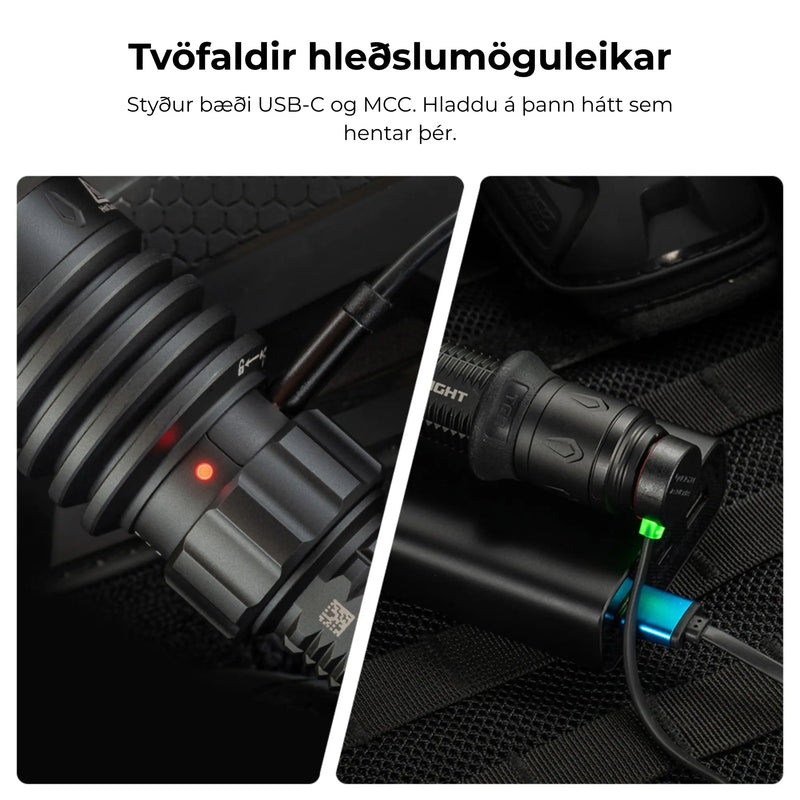 Warrior X 4 2.600 lm vasaljós með hulstri Olight