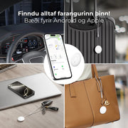SkyTag 2 stk. staðsetningartæki fyrir Android og Apple 4smarts