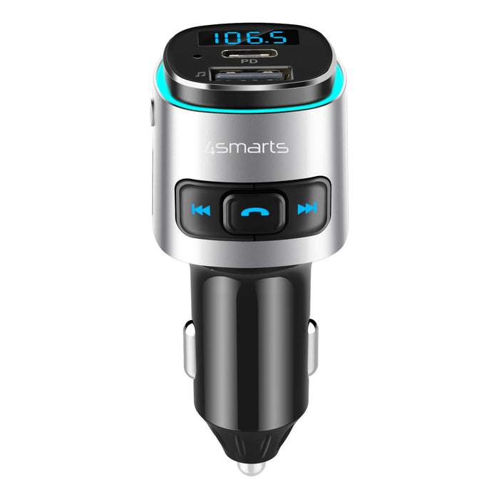 Bílhleðslutæki USB-C/A Bluetooth FM Transmitter