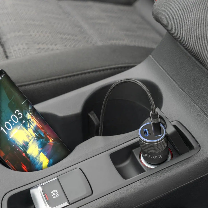 Bílhleðslutæki USB-C/A Rapid+ 27W 4smarts