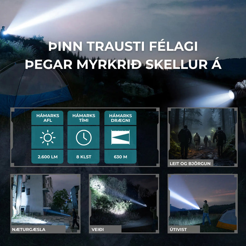 Warrior X 4 2.600 lm vasaljós með hulstri Olight