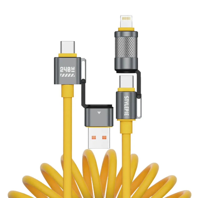 Snúra 4in1 gormlaga hönnun 240W 1,5m Stylepie