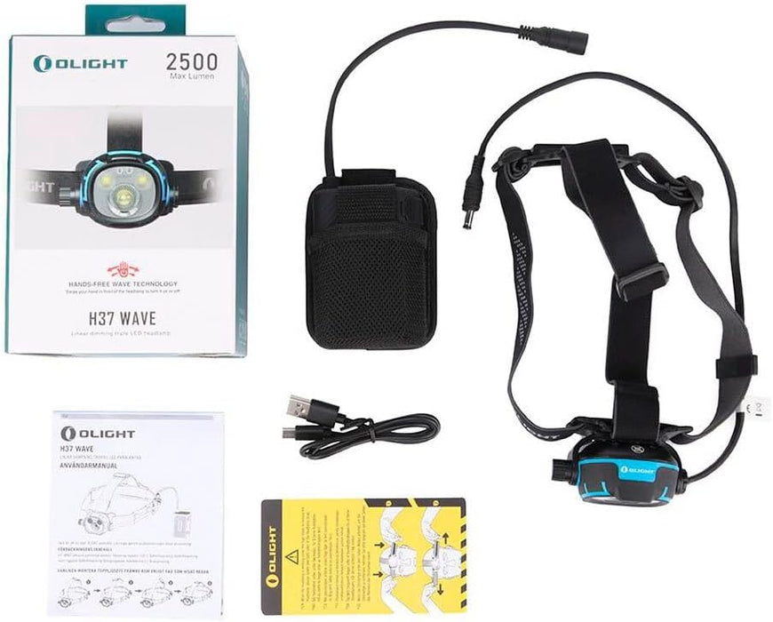 H37 Wave 2.500 lm handfrjálst höfuðljós