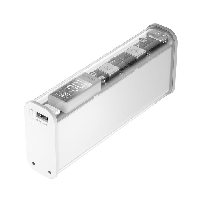 Powerbank Lucid Block 20.000 mAh 100W hleðslubanki - Hvítur