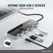 Hub USB-C 4in1 Lucid - Geimgrár 4smarts