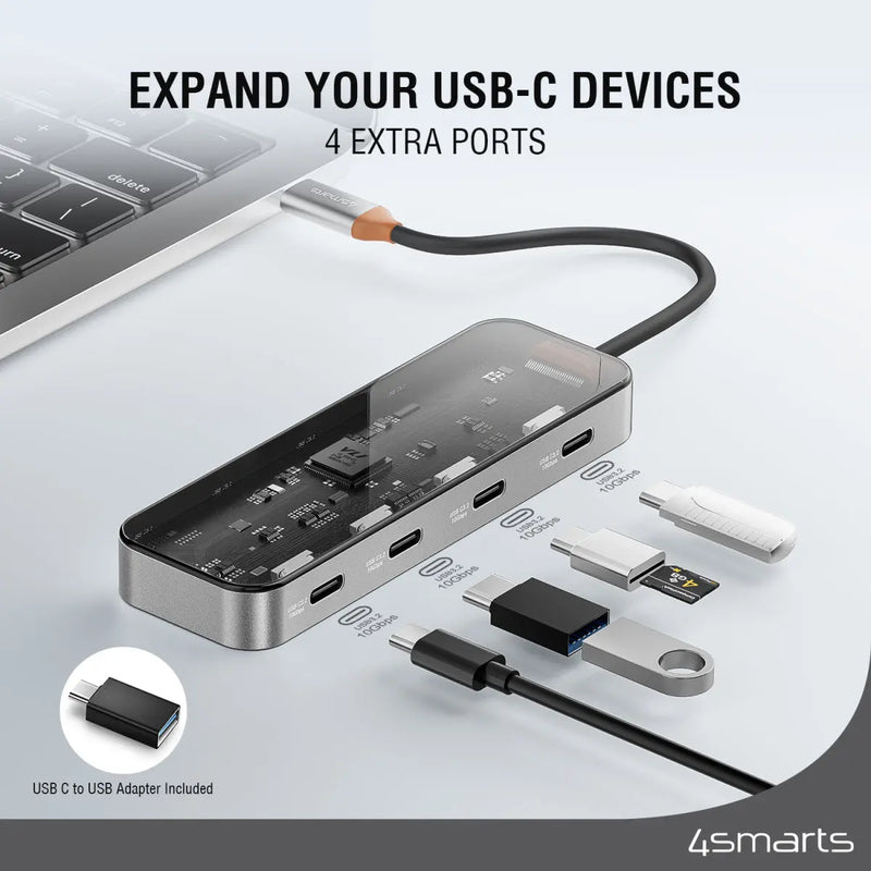 Hub USB-C 4in1 Lucid - Geimgrár 4smarts