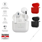 SkyBuds Pro þráðlaus heyrnartól með sílikon hulstrum - Hvít 4smarts