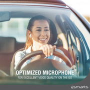 SkyBuds Pro þráðlaus heyrnartól með sílikon hulstrum - Hvít 4smarts