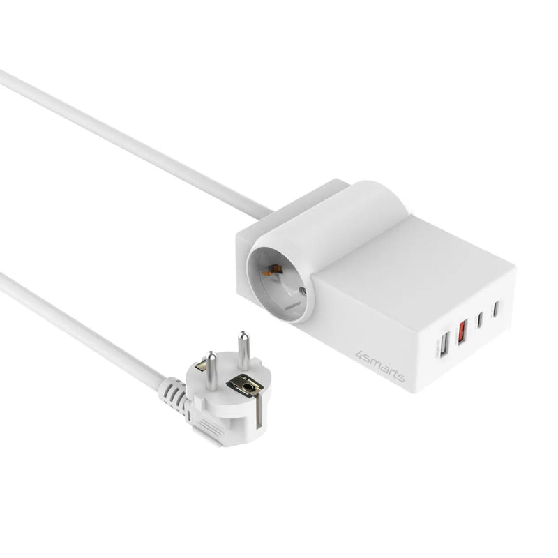 Fjöltengi með USB-2C/2A Power Strip Desk GaN 65W 4smarts