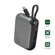 Hleðslubanki Pocket með innbyggðri USB-C snúru 10.000 mAh 30W 4smarts