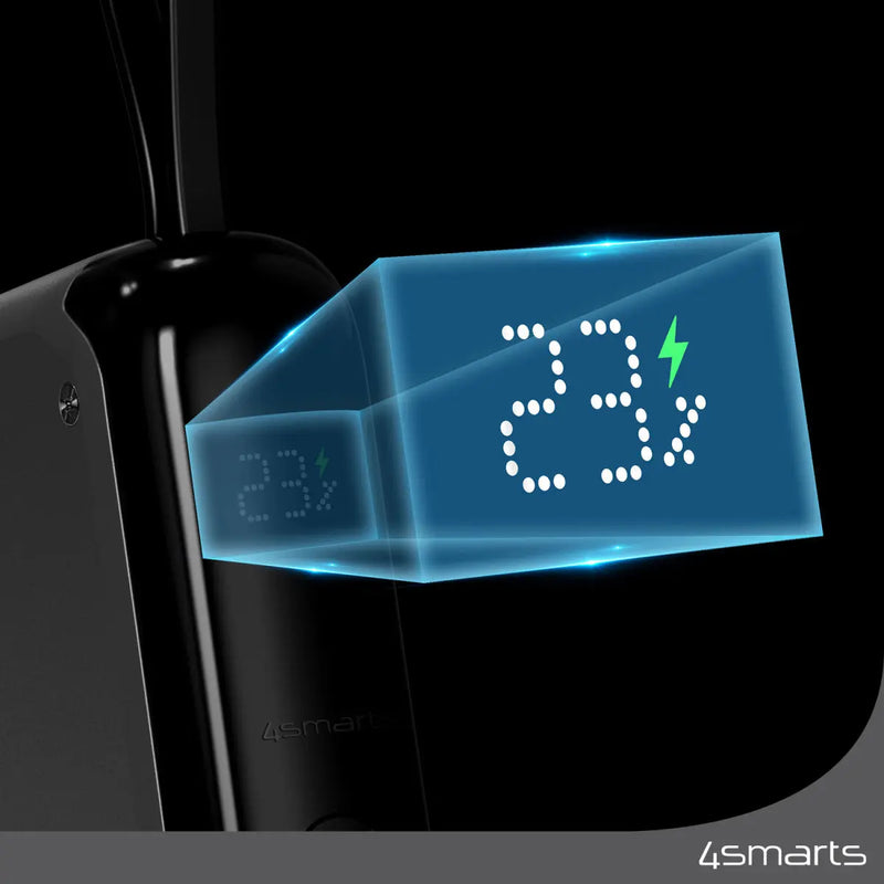 Hleðslubanki Pocket með innbyggðri USB-C snúru 10.000 mAh 30W 4smarts