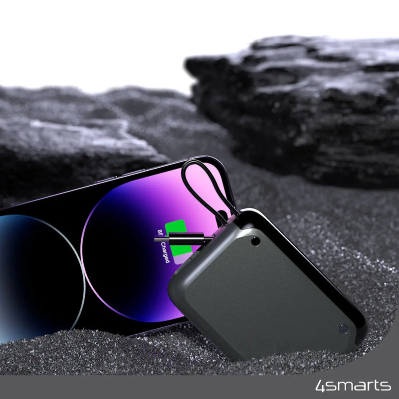 Hleðslubanki Pocket með innbyggðri USB-C snúru 10.000 mAh 30W 4smarts