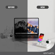 Hleðslustöð Qi2 Trident með MFi hraðhleðslu fyrir Apple Watch 4smarts