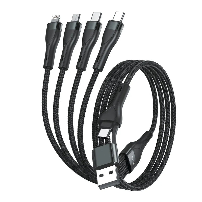 Snúra USB-C/A fjölhleðsla 15W 1,2m 4smarts