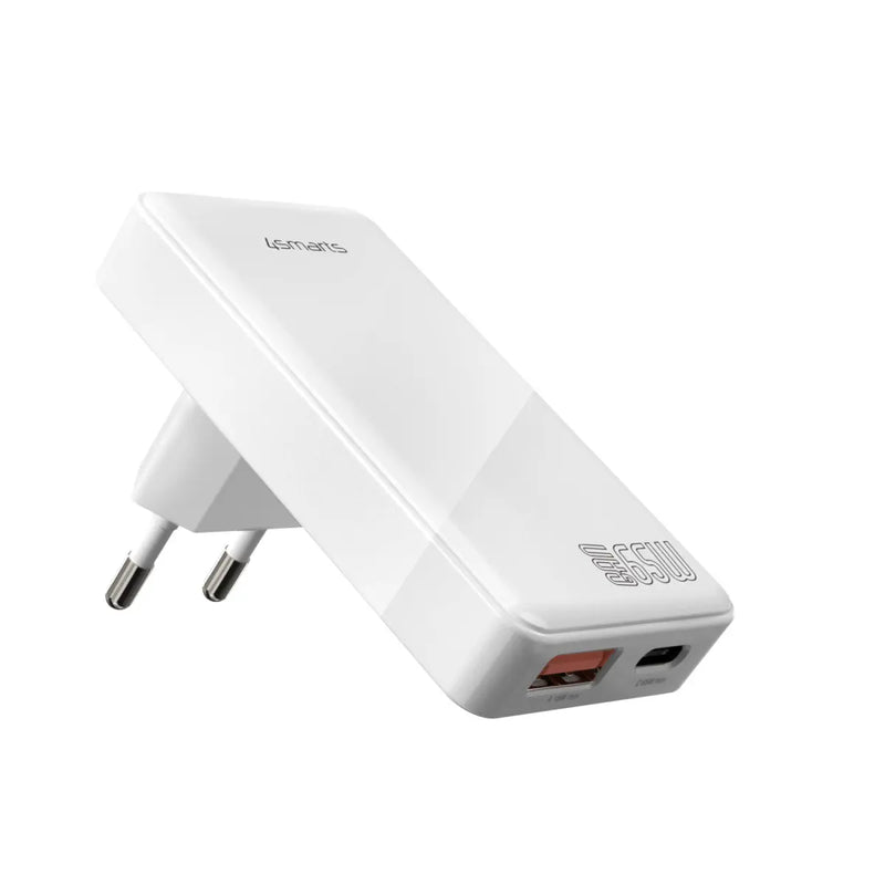 Hleðslutæki USB-C/A FlatPlug Duos 65W GaN 4smarts