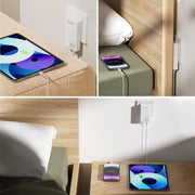 Hleðslutæki USB-C/A FlatPlug Duos 65W GaN 4smarts