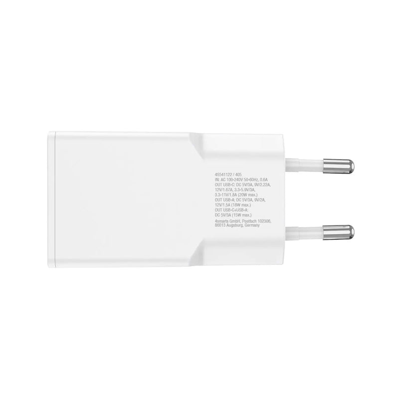 Hleðslutæki USB-C/A PDPlug DuosSlim 30W GaN 4smarts