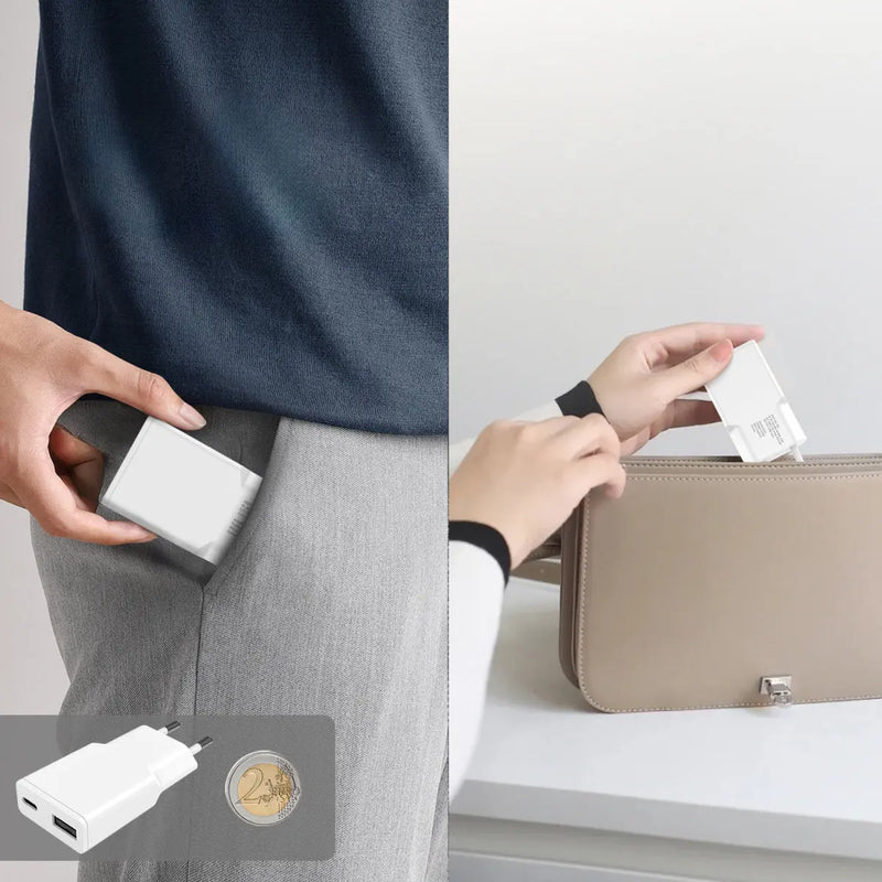 Hleðslutæki USB-C/A PDPlug DuosSlim 30W GaN 4smarts