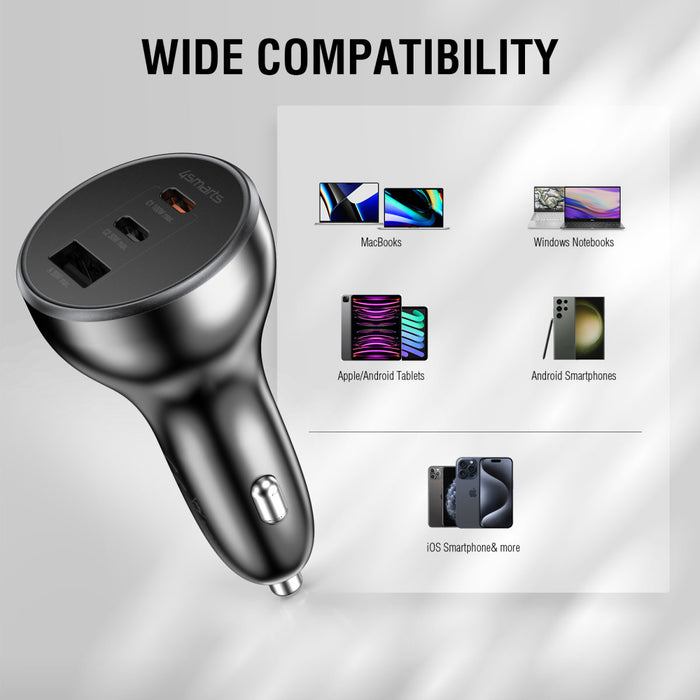 Bílhleðslutæki USB-2C/1A VoltRoad Ultimate 160W