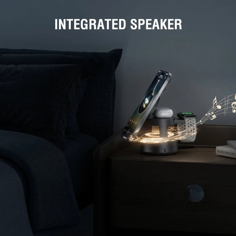 Hleðslustöð Qi2 Aura Sound 4smarts