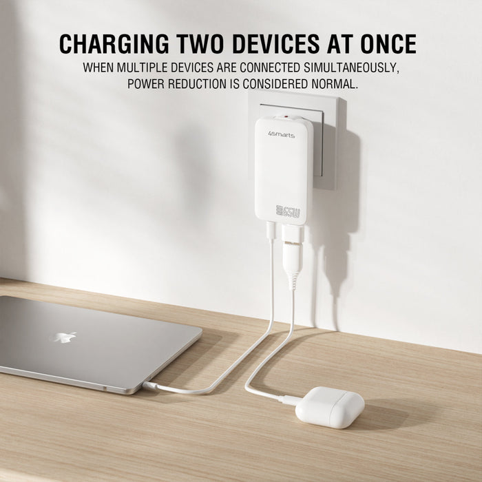 Hleðslutæki USB-2C FlatPlug Dual 65W