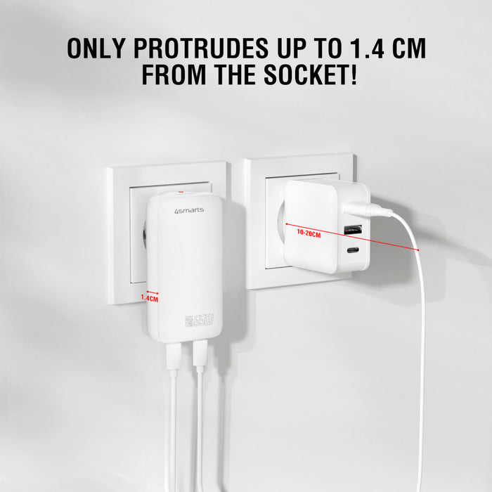 Hleðslutæki USB-2C FlatPlug Dual 65W