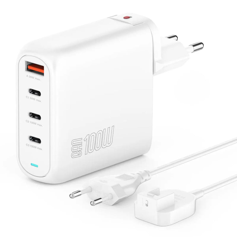 Hleðslutæki USB-3C/1A Flex Pro 100W GaN 4smarts