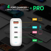 Hleðslutæki USB-3C/1A Flex Pro 100W GaN 4smarts