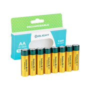 Ostation B pro afkastamiklar AA hleðslurafhlöður 2100mAh 8 stk. Olight